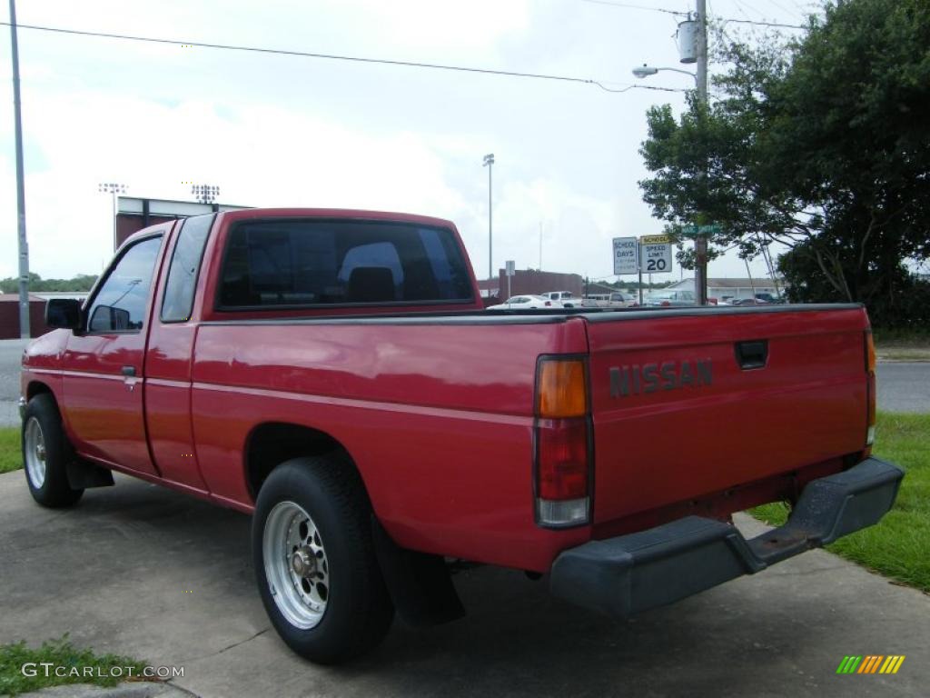 1990 Hardbody Truck Extended Cab - Red / Gray photo #3