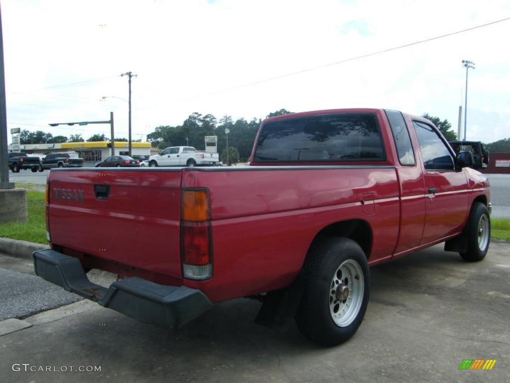 1990 Hardbody Truck Extended Cab - Red / Gray photo #5