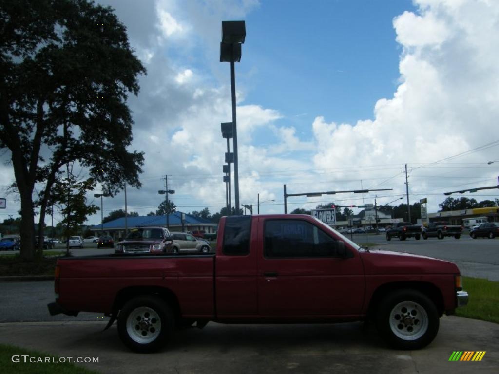 1990 Hardbody Truck Extended Cab - Red / Gray photo #6