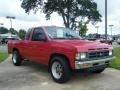 1990 Red Nissan Hardbody Truck Extended Cab  photo #7
