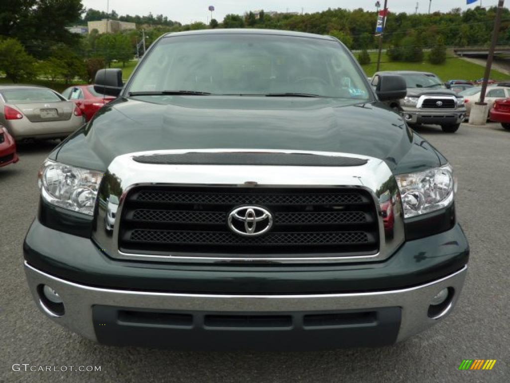 2008 Tundra SR5 CrewMax 4x4 - Timberland Green Mica / Beige photo #2