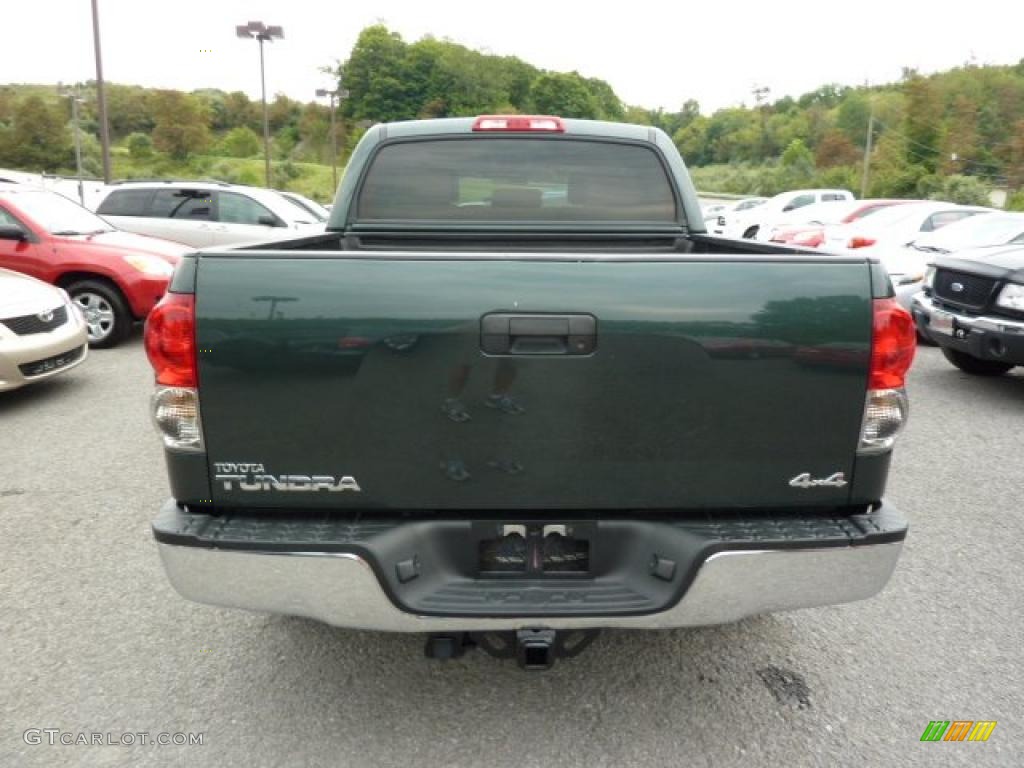 2008 Tundra SR5 CrewMax 4x4 - Timberland Green Mica / Beige photo #6