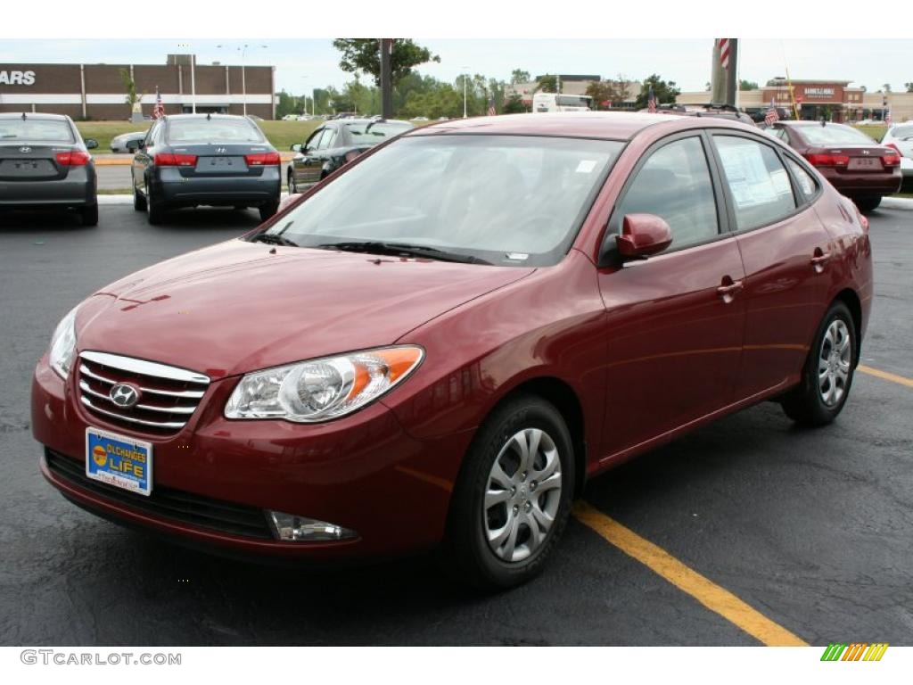 2010 Elantra GLS - Apple Red Pearl / Gray photo #1