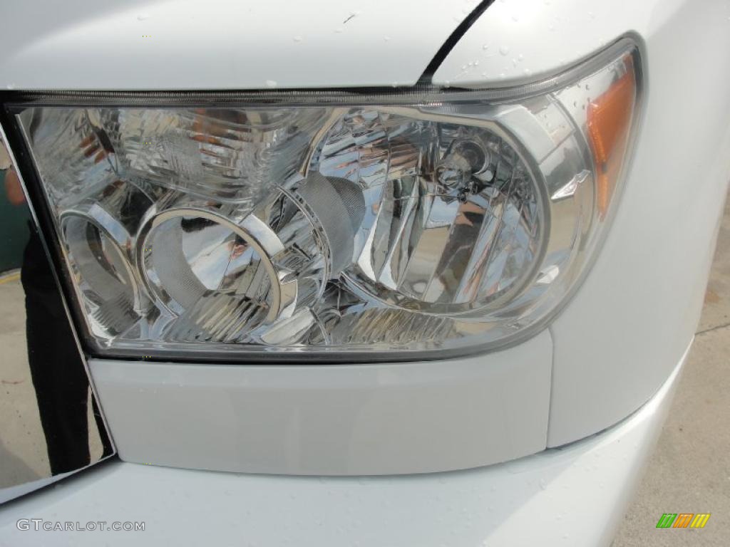 2008 Tundra SR5 Double Cab - Super White / Beige photo #10