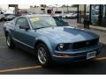 2005 Windveil Blue Metallic Ford Mustang V6 Deluxe Coupe  photo #26