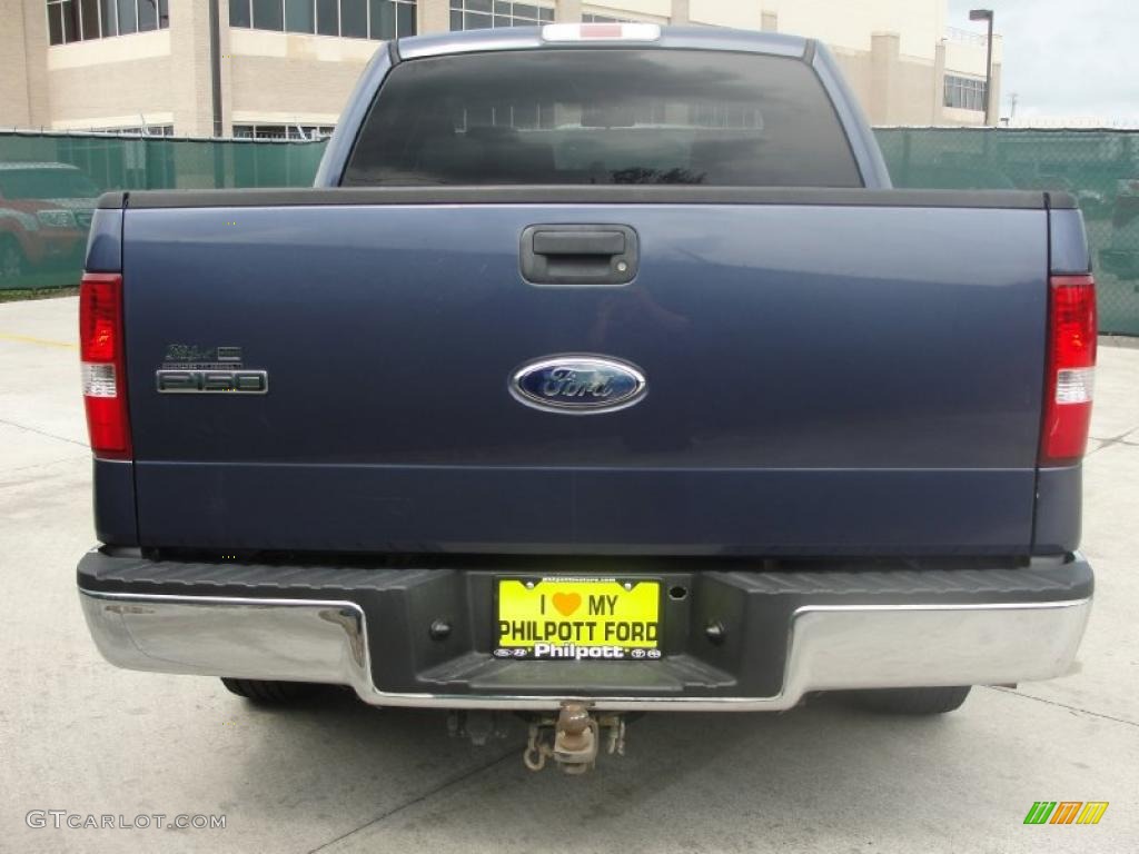 2006 F150 XLT SuperCrew - True Blue Metallic / Medium/Dark Flint photo #4