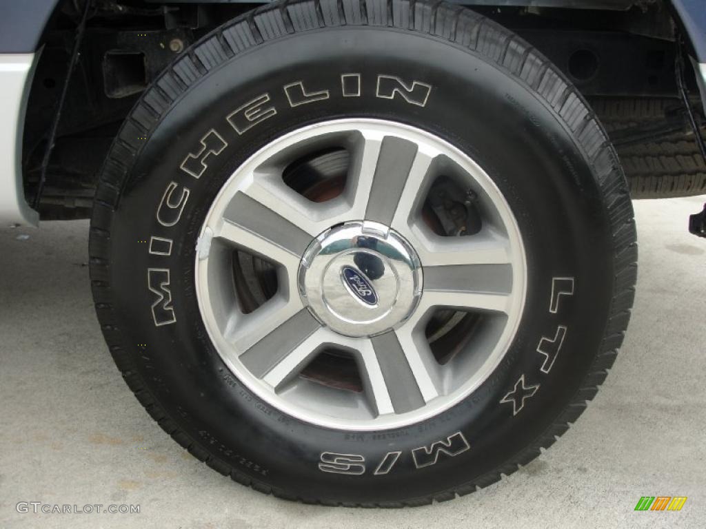 2006 F150 XLT SuperCrew - True Blue Metallic / Medium/Dark Flint photo #15