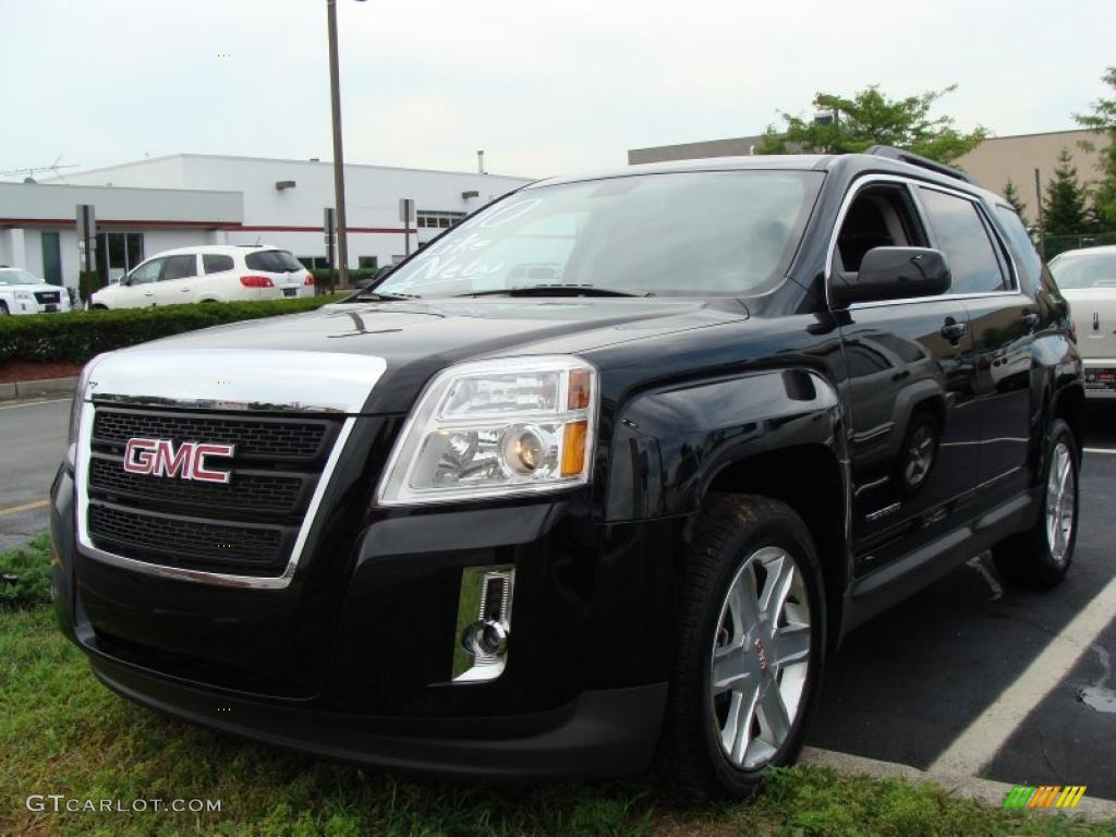 2010 Terrain SLT AWD - Onyx Black / Jet Black photo #1