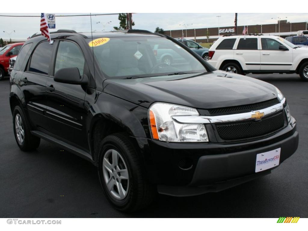 2006 Equinox LS - Black / Light Gray photo #6
