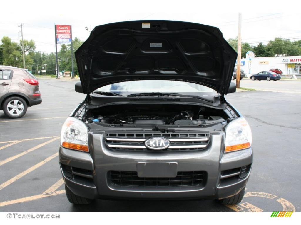 2008 Sportage LX - Black Cherry Metallic / Beige photo #9