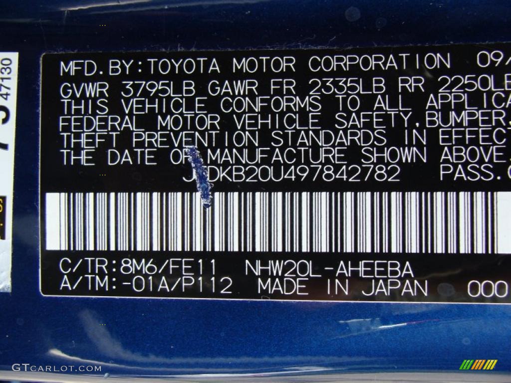 2009 Prius Hybrid - Spectra Blue Mica / Dark Gray photo #28