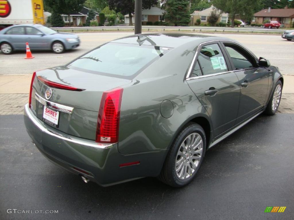 2011 CTS 4 3.0 AWD Sedan - Evolution Green Metallic / Ebony photo #4