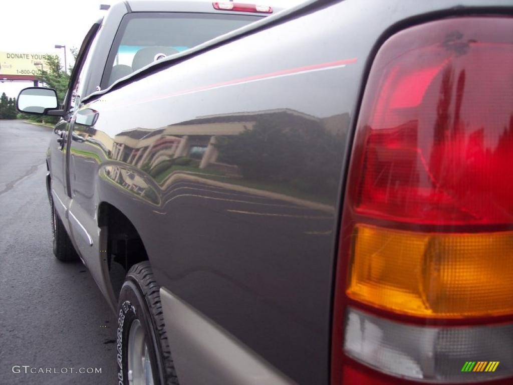 2000 Sierra 1500 SLE Regular Cab - Pewter Metallic / Pewter photo #9