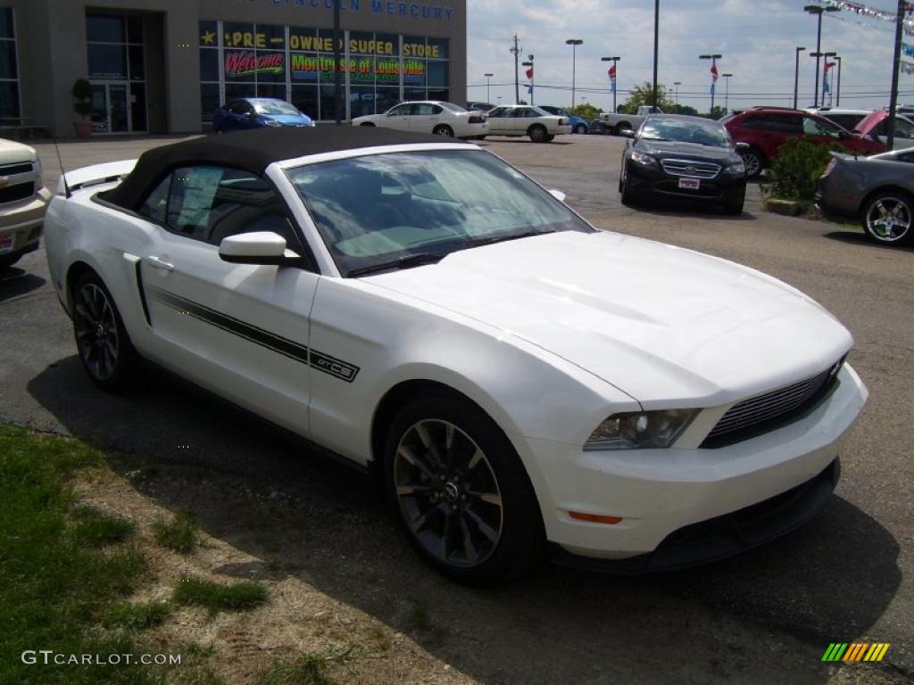 2011 Mustang GT/CS California Special Convertible - Performance White / CS Charcoal Black/Carbon photo #2