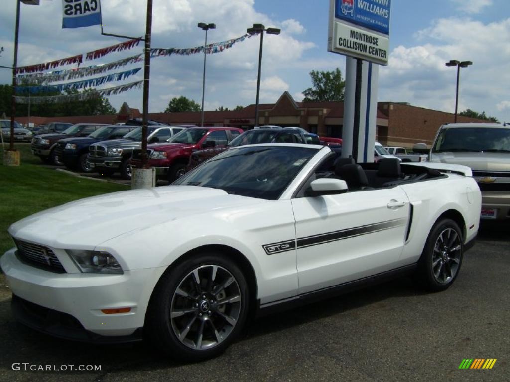 2011 Mustang GT/CS California Special Convertible - Performance White / CS Charcoal Black/Carbon photo #7