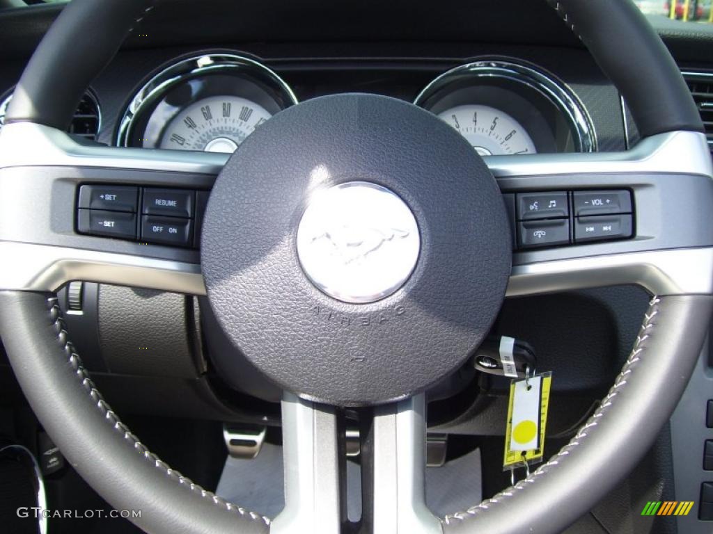 2011 Mustang GT/CS California Special Convertible - Performance White / CS Charcoal Black/Carbon photo #13