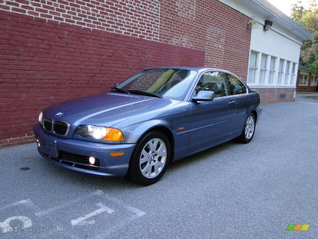 2000 3 Series 323i Coupe - Steel Blue Metallic / Grey photo #5