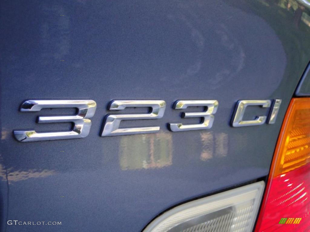 2000 3 Series 323i Coupe - Steel Blue Metallic / Grey photo #11