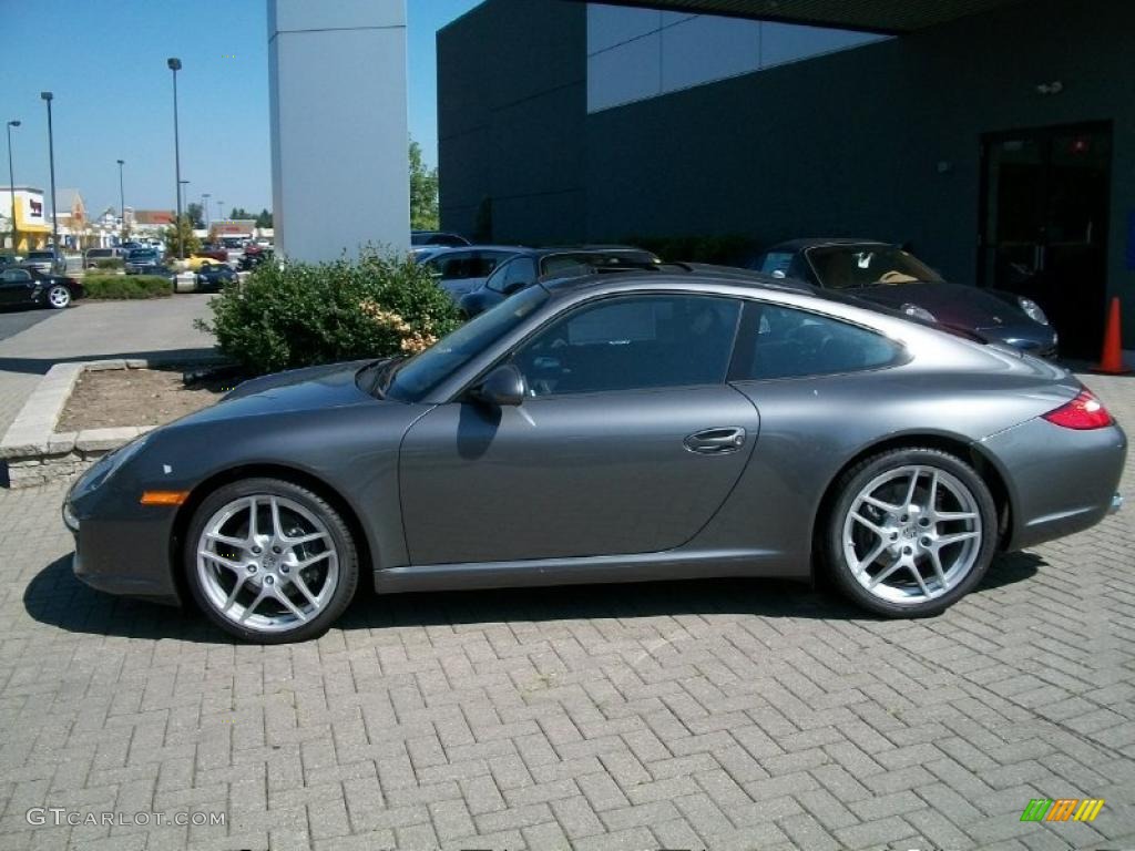 2011 911 Carrera Coupe - Meteor Grey Metallic / Black photo #8