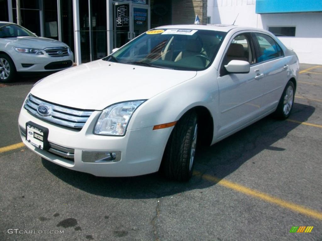 2008 Fusion SEL V6 AWD - White Suede / Camel photo #1