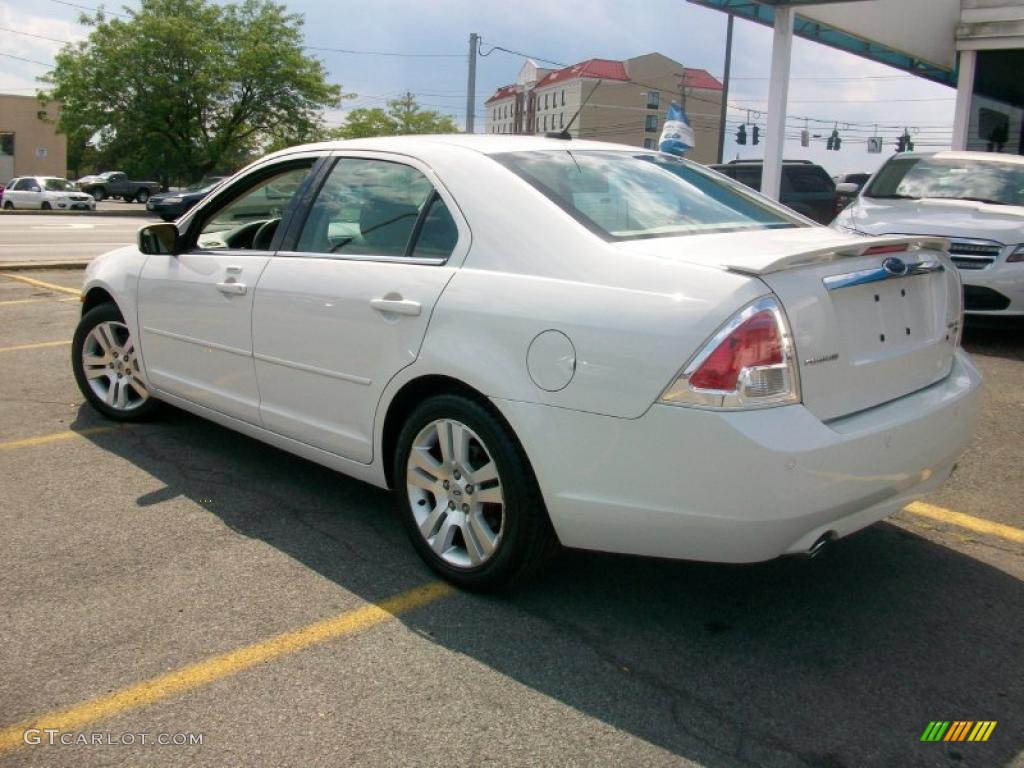 2008 Fusion SEL V6 AWD - White Suede / Camel photo #3