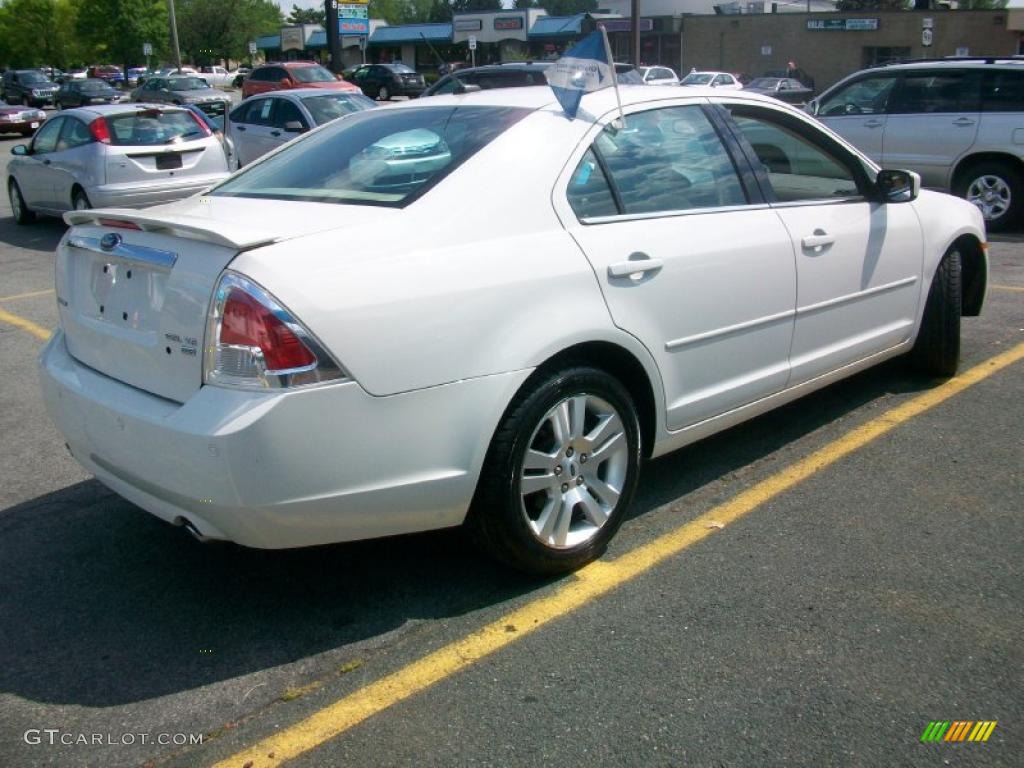 2008 Fusion SEL V6 AWD - White Suede / Camel photo #4