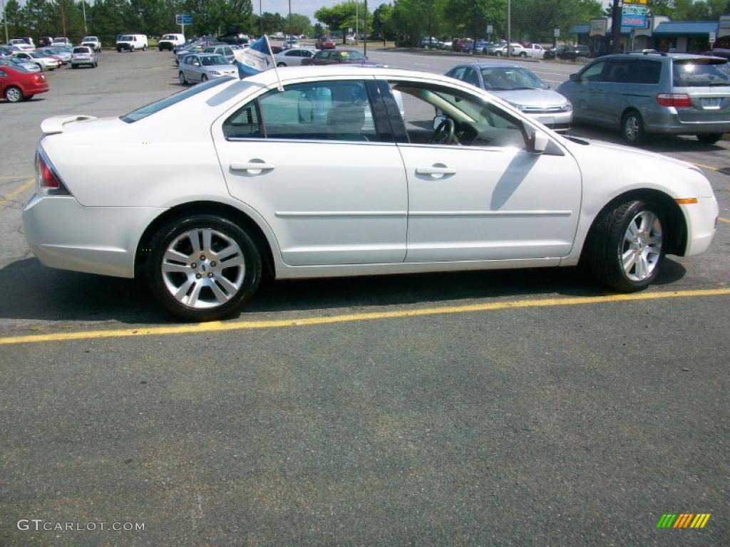 2008 Fusion SEL V6 AWD - White Suede / Camel photo #5
