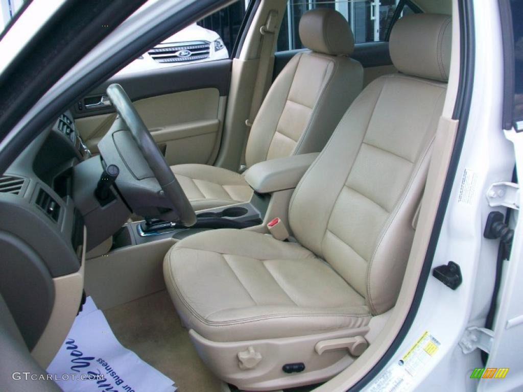 2008 Fusion SEL V6 AWD - White Suede / Camel photo #12