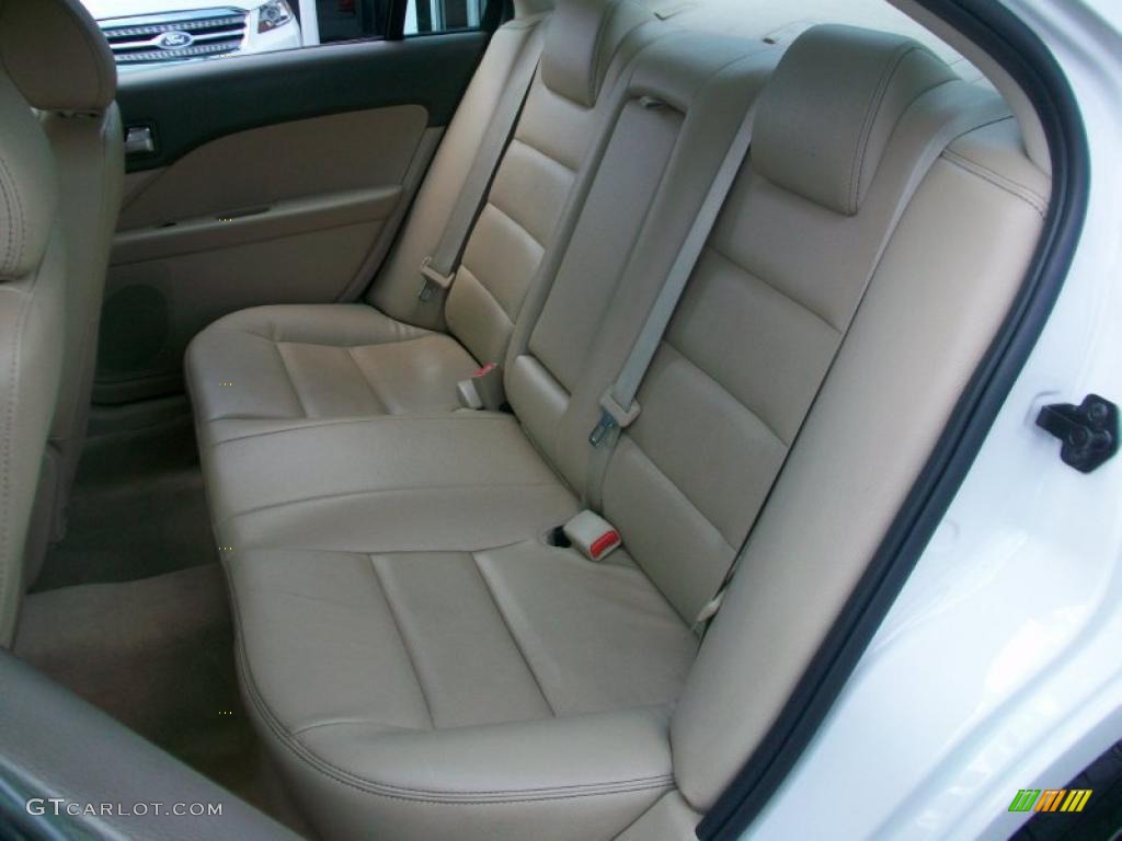 2008 Fusion SEL V6 AWD - White Suede / Camel photo #13