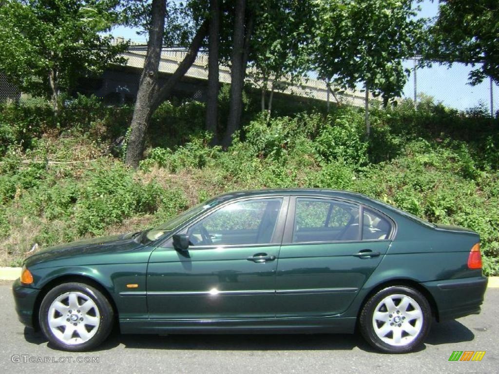 2001 3 Series 325i Sedan - Fern Green Metallic / Sand photo #3