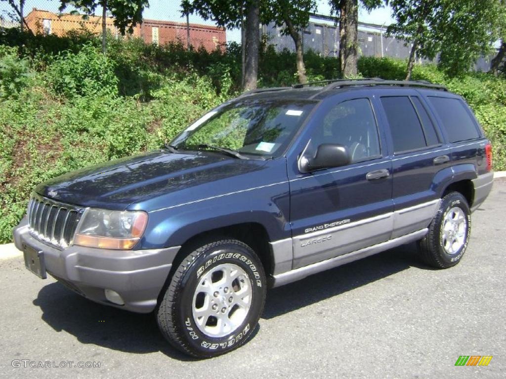 2000 Grand Cherokee Laredo 4x4 - Patriot Blue Pearlcoat / Agate photo #1