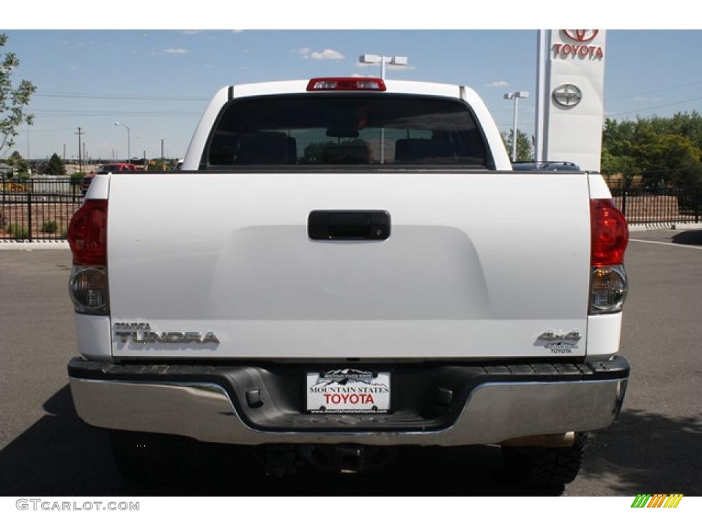 2008 Tundra TRD CrewMax 4x4 - Super White / Graphite Gray photo #3