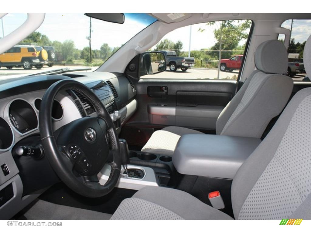 2008 Tundra TRD CrewMax 4x4 - Super White / Graphite Gray photo #9