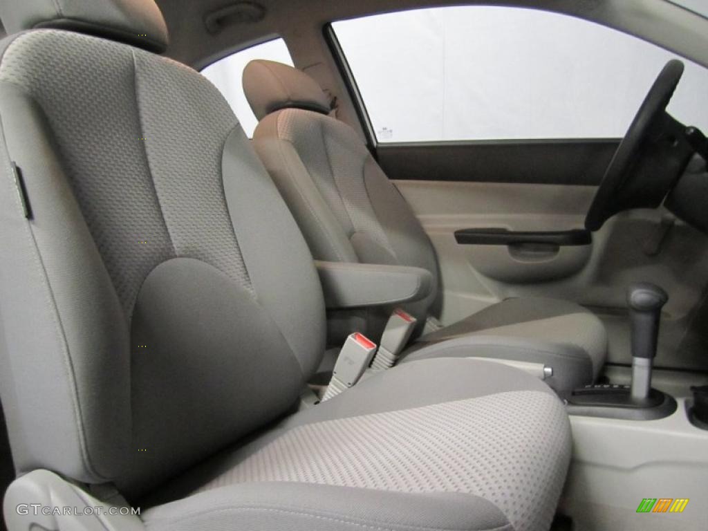 2008 Accent GS Coupe - Nordic White / Black photo #7