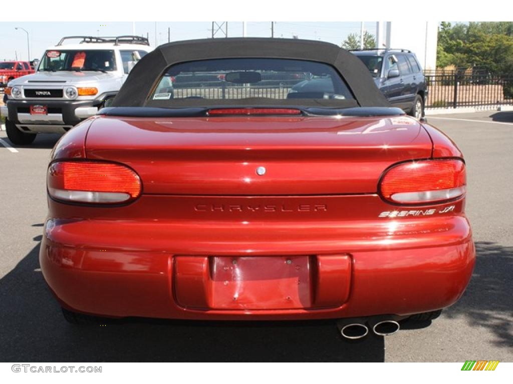 2000 Sebring JXi Convertible - Inferno Red Pearl / Agate photo #3