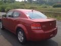 2008 Inferno Red Crystal Pearl Dodge Avenger SE  photo #3