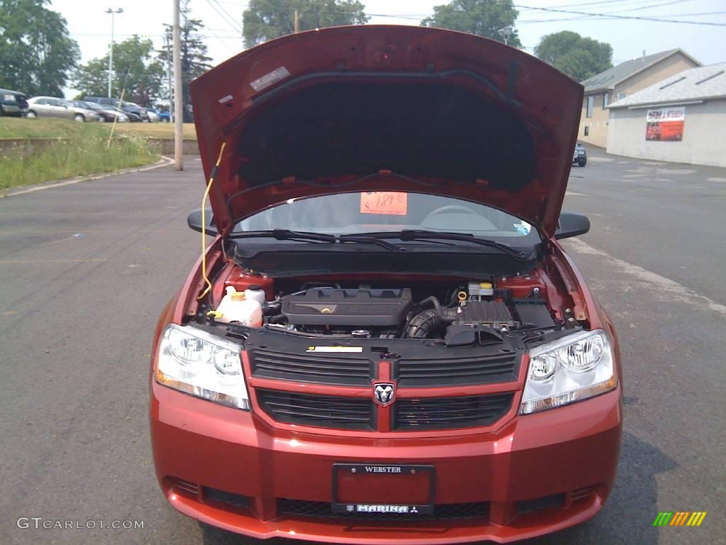 2008 Avenger SE - Inferno Red Crystal Pearl / Dark Slate Gray/Light Slate Gray photo #16