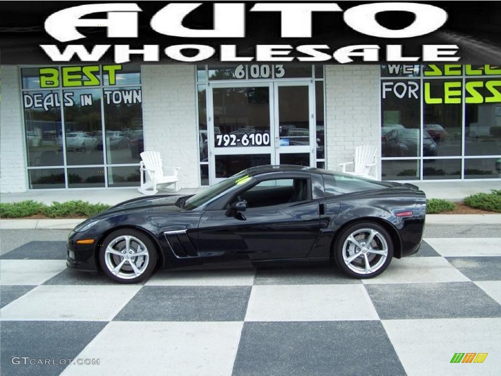 2010 Corvette Grand Sport Coupe - Black / Ebony Black photo #1