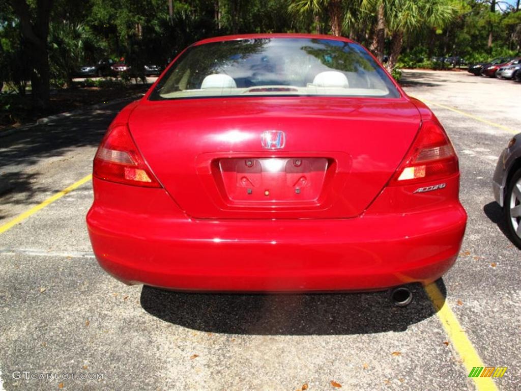 2003 Accord EX Coupe - San Marino Red / Ivory photo #3