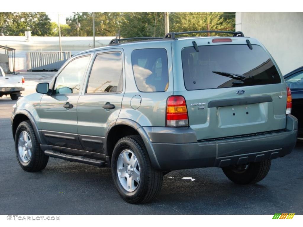 2006 Escape XLT V6 - Titanium Green Metallic / Medium/Dark Pebble photo #11