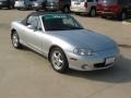 2002 Sunlight Silver Metallic Mazda MX-5 Miata Roadster  photo #7