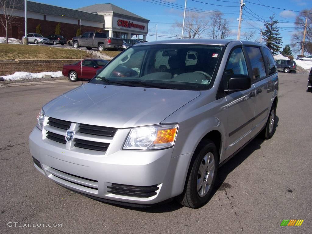 2008 Grand Caravan SE - Bright Silver Metallic / Medium Slate Gray/Light Shale photo #1