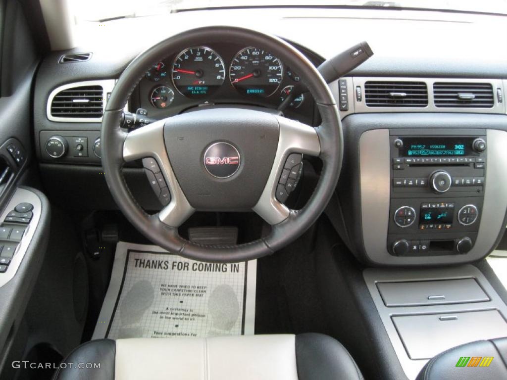 2008 Sierra 1500 SLT Crew Cab 4x4 - Silver Birch Metallic / Ebony/Light Titanium photo #9