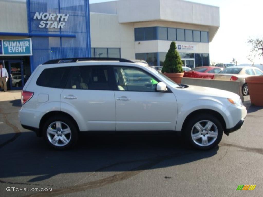 2009 Forester 2.5 X Limited - Satin White Pearl / Platinum photo #2