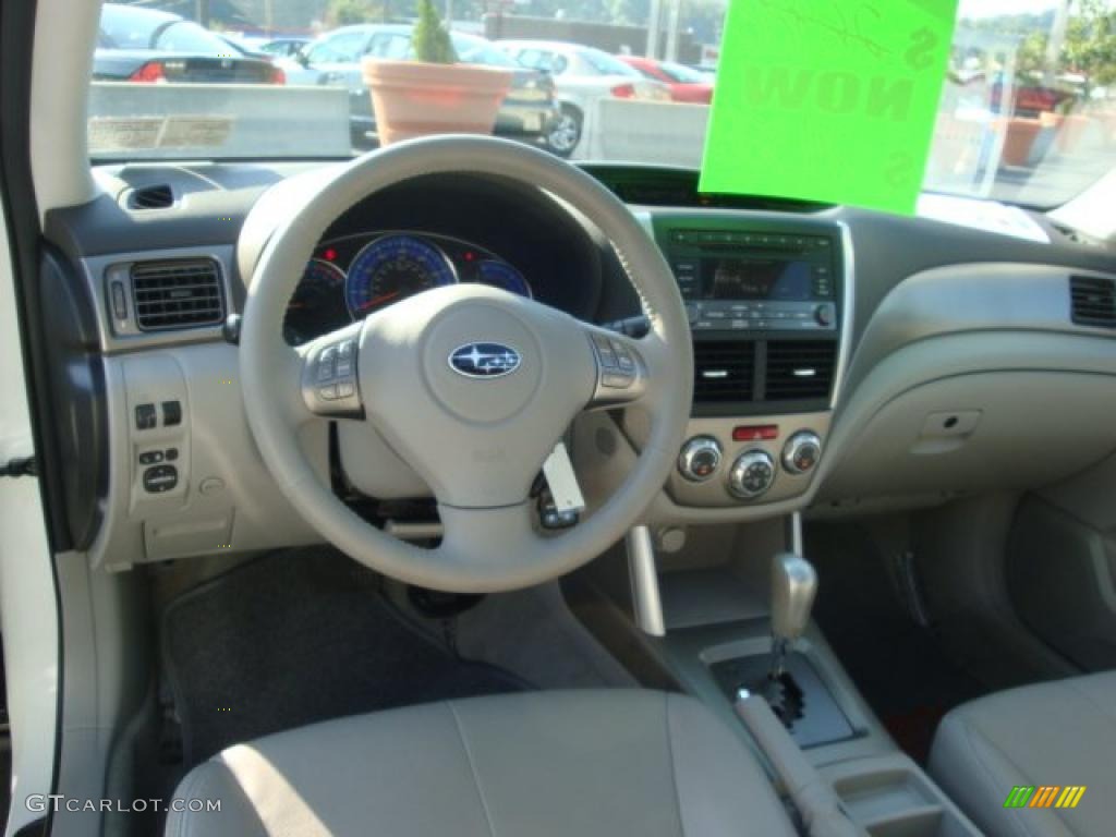 2009 Forester 2.5 X Limited - Satin White Pearl / Platinum photo #12