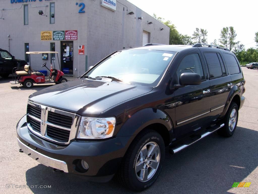 2008 Durango Limited 4x4 - Brilliant Black / Dark/Light Slate Gray photo #1