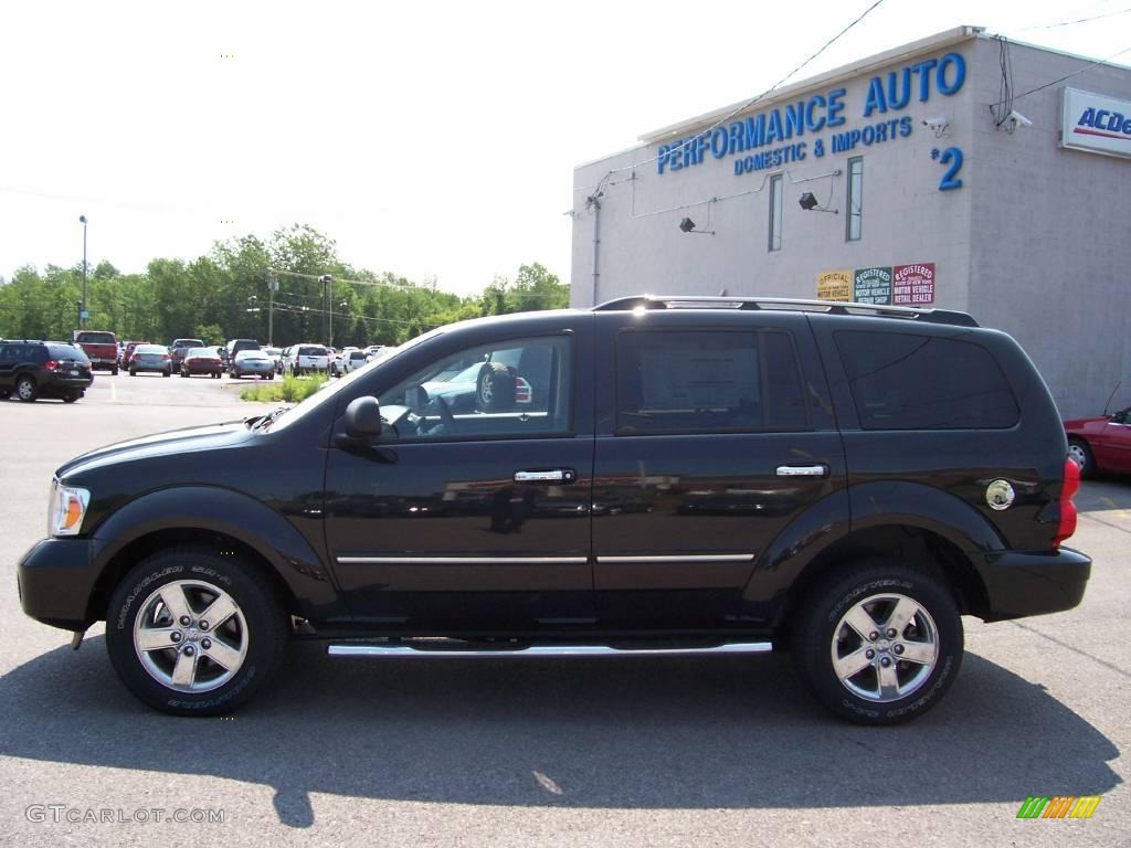 2008 Durango Limited 4x4 - Brilliant Black / Dark/Light Slate Gray photo #2