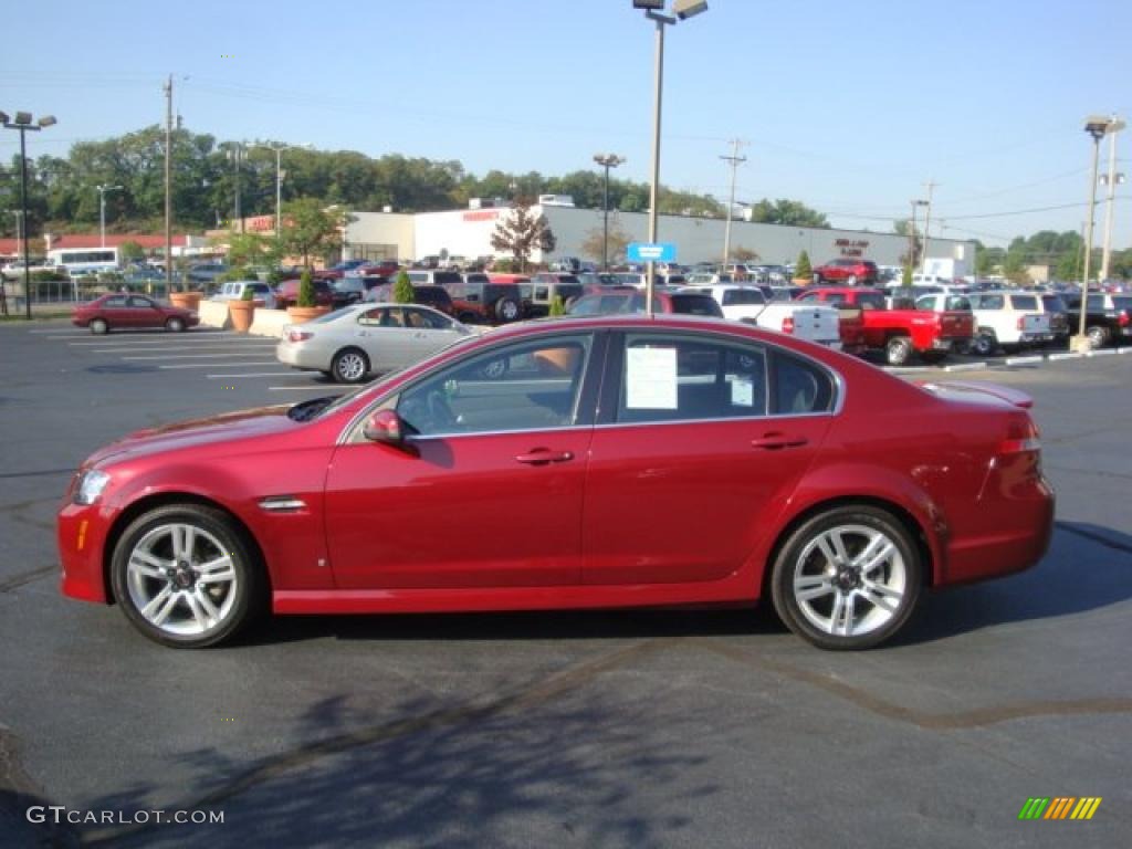 2009 G8 Sedan - Sport Red Metallic / Onyx photo #6