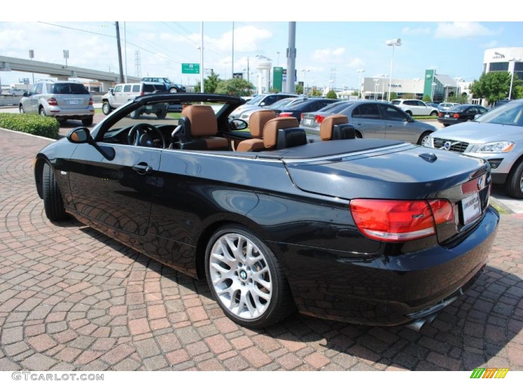 2008 3 Series 328i Convertible - Jet Black / Saddle Brown/Black photo #3
