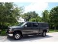 2001 Medium Charcoal Gray Metallic Chevrolet Silverado 2500HD LS Crew Cab 4x4  photo #2